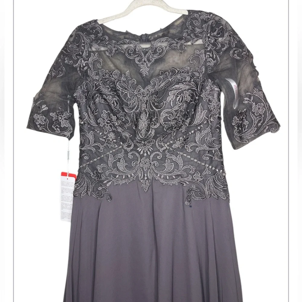 NWT JJs House-A-LineScoop Neck High-Low Chiffon Dress size 8